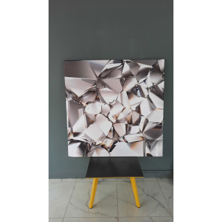 10086K Abstract Görsel Kare Kanvas Tablo (Outlet) - 130x130 CM