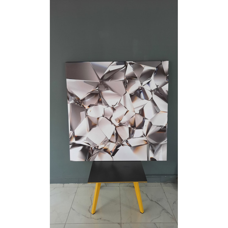 10086K Abstract Görsel Kare Kanvas Tablo (Outlet) - 130x130 CM