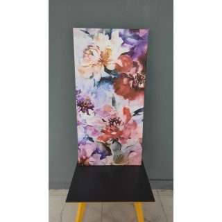 11573DD Çiçek Görseli Dikey Dar Kanvas Tablo (Outlet) - 60x120 CM