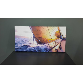 12934YD Deniz / Okyanus Görseli Yatay Dar Kanvas Tablo (Outlet) - 60x30 CM