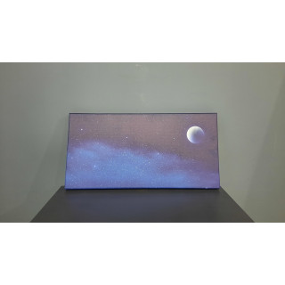 14791YD Gece Gökyüzü Görseli Yatay Dar Kanvas Tablo (Outlet) - 60x30 CM
