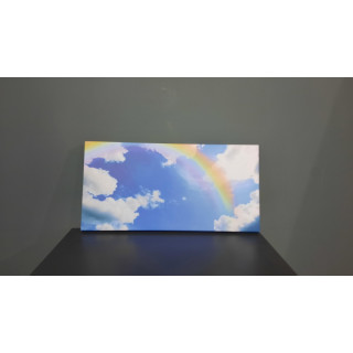 15798YD Gökyüzü Bulut Görseli Yatay Dar Kanvas Tablo (Outlet) - 60x30 CM