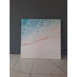 16395K Kumsal / Sahil Görseli Dikey Dar Kanvas Tablo (Outlet) - 100x100 CM