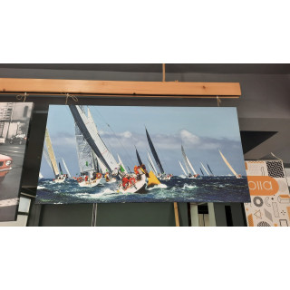 18421YD Yapı Görseli Yatay Dar Kanvas Tablo (Outlet) - 120x60 CM