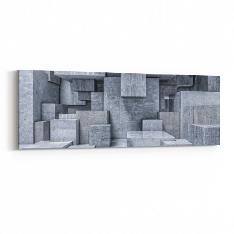 10015YI Abstract 3 Boyut Görsel Yatay İnce Kanvas Tablo