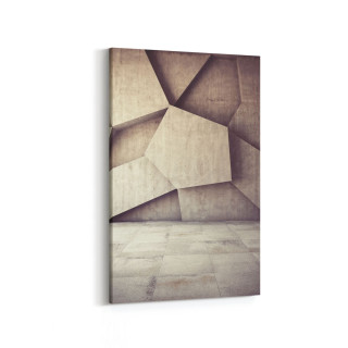 10018D Abstract 3 Boyut Görsel Dikey Kanvas Tablo