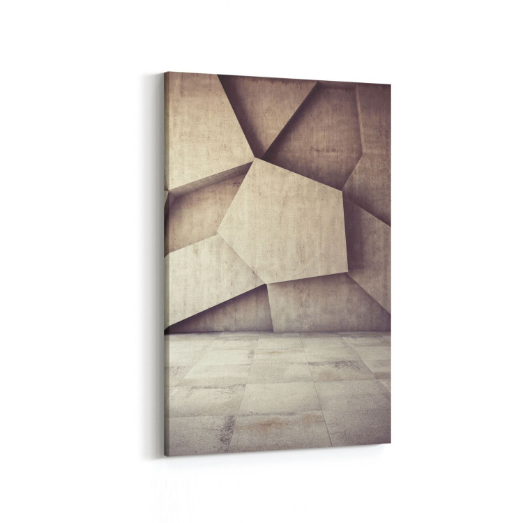 10018D Abstract 3 Boyut Görsel Dikey Kanvas Tablo