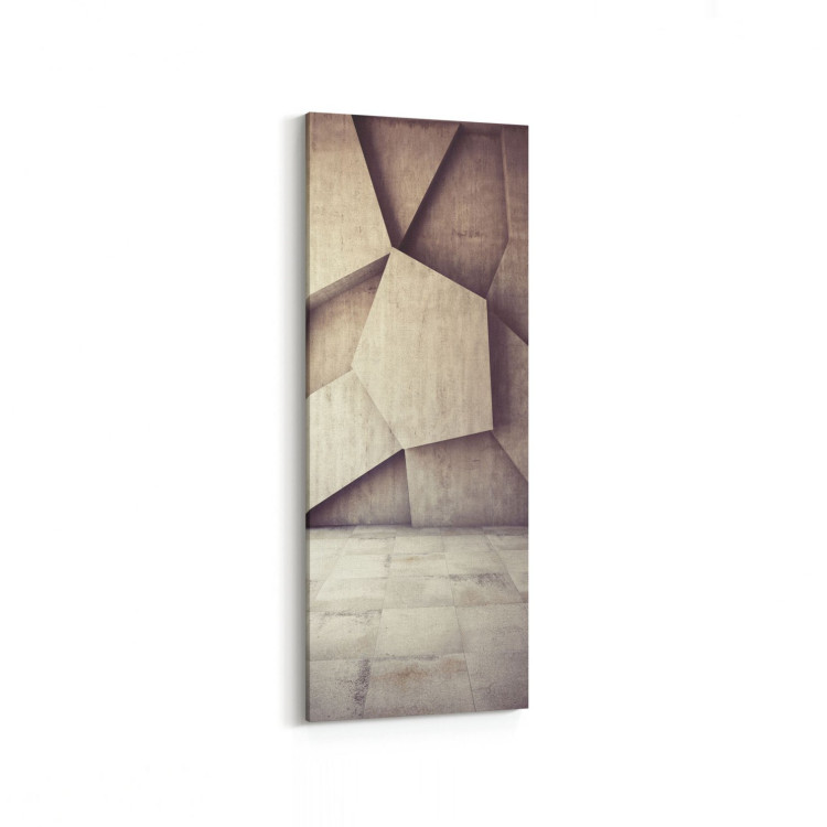 10018DI Abstract 3 Boyut Görsel Dikey İnce Kanvas Tablo