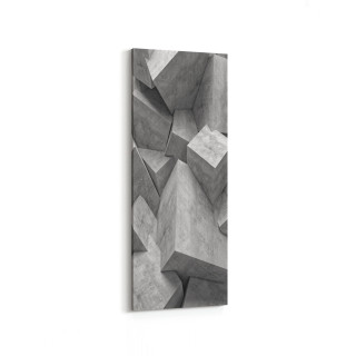10023DI Abstract 3 Boyut Görsel Dikey İnce Kanvas Tablo
