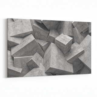 10023Y Abstract 3 Boyut Görsel Yatay Kanvas Tablo