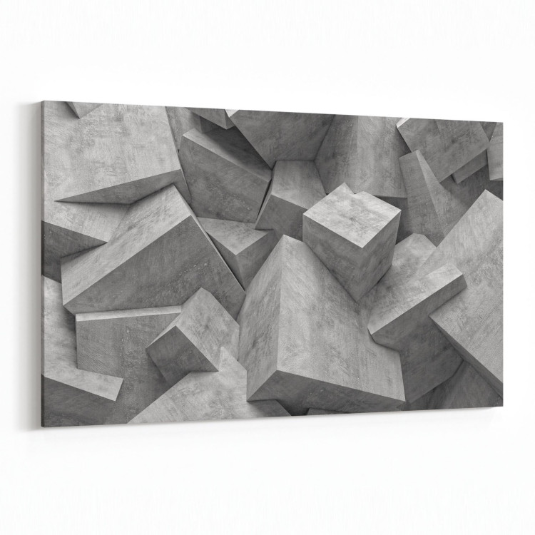 10023Y Abstract 3 Boyut Görsel Yatay Kanvas Tablo