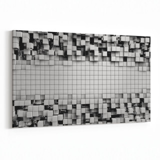 10024Y Abstract 3 Boyut Görsel Yatay Kanvas Tablo
