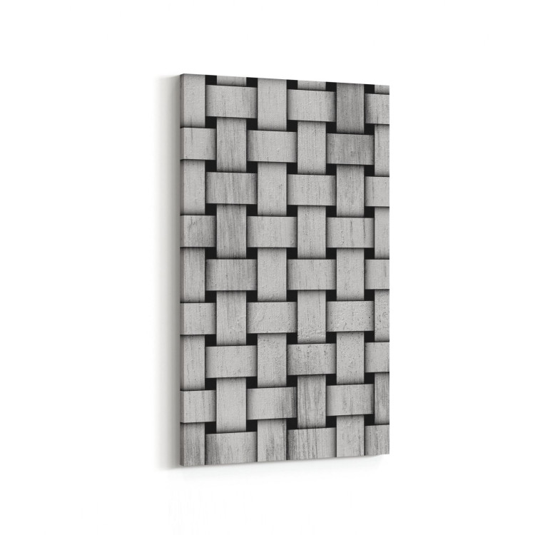 10025DD Abstract 3 Boyut Görsel Dikey Dar Kanvas Tablo