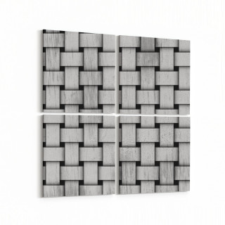 10025K4 Abstract 3 Boyut Görsel Kare 4'lü Kanvas Tablo