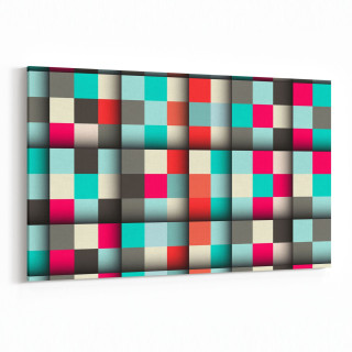 10029Y Abstract 3 Boyut Görsel Yatay Kanvas Tablo