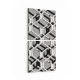 10038K2D Abstract 3 Boyut Görsel Kare 2'li Dikey Kanvas Tablo