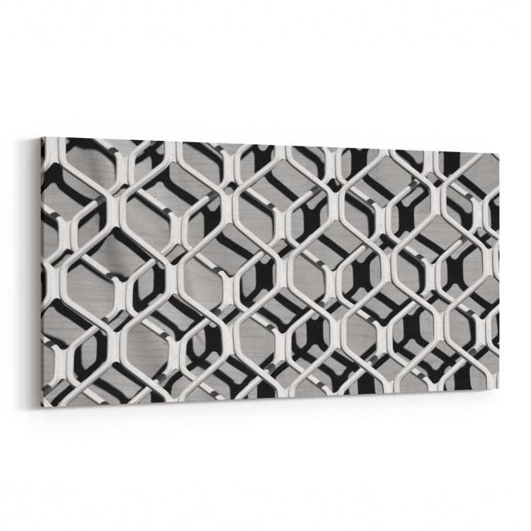 10038YD Abstract 3 Boyut Görsel Yatay Dar Kanvas Tablo