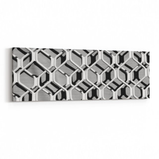 10038YI Abstract 3 Boyut Görsel Yatay İnce Kanvas Tablo