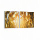 10039K2Y Abstract 3 Boyut Görsel Kare 2'li Yatay Kanvas Tablo