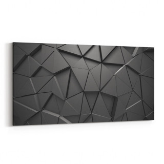 10041YD Abstract 3 Boyut Görsel Yatay Dar Kanvas Tablo