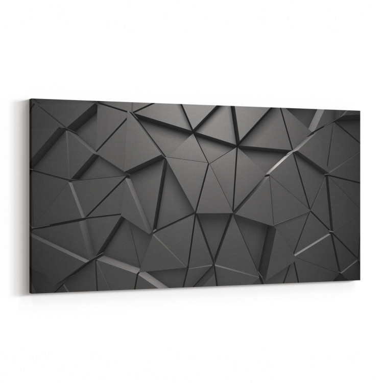 10041YD Abstract 3 Boyut Görsel Yatay Dar Kanvas Tablo