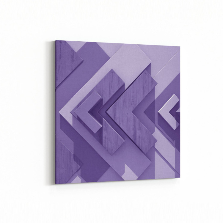 10043K Abstract 3 Boyut Görsel Kare Kanvas Tablo