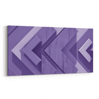 10043YD Abstract 3 Boyut Görsel Yatay Dar Kanvas Tablo