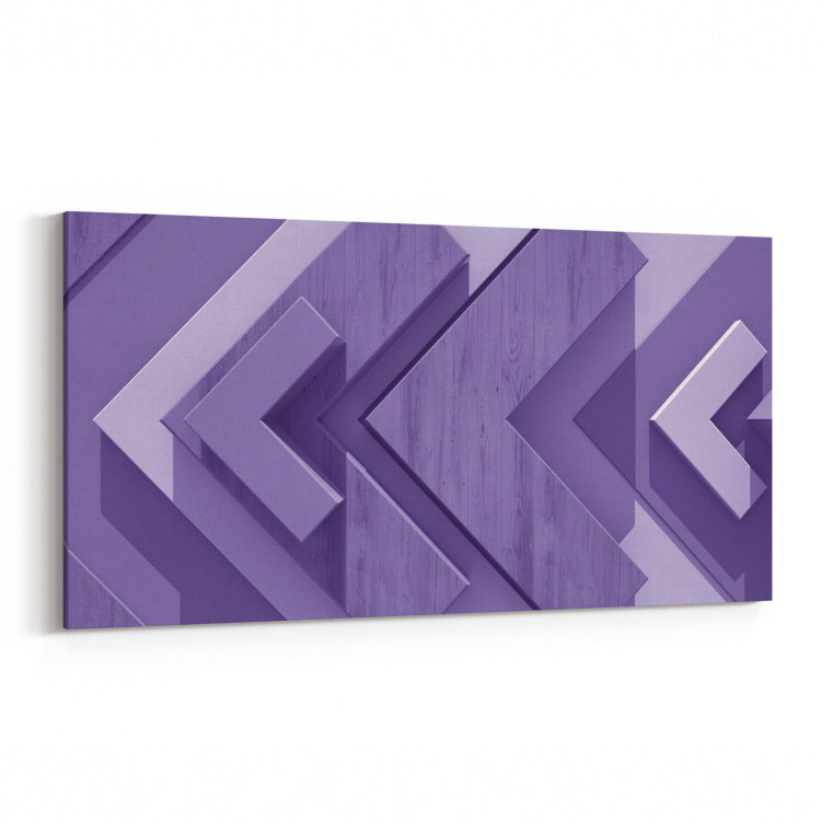10043YD Abstract 3 Boyut Görsel Yatay Dar Kanvas Tablo