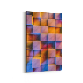 10044D Abstract 3 Boyut Görsel Dikey Kanvas Tablo