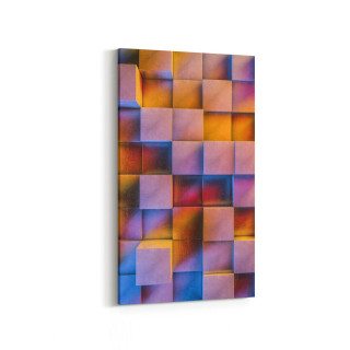 10044DD Abstract 3 Boyut Görsel Dikey Dar Kanvas Tablo