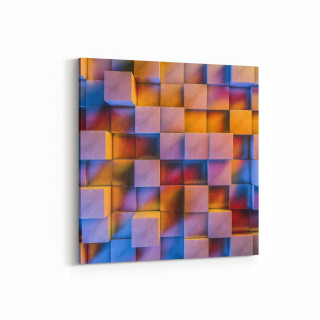 10044K Abstract 3 Boyut Görsel Kare Kanvas Tablo