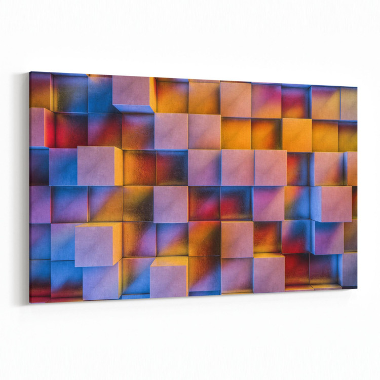 10044Y Abstract 3 Boyut Görsel Yatay Kanvas Tablo