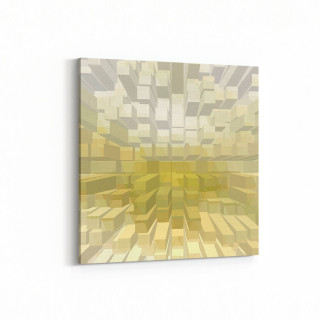 10045K Abstract 3 Boyut Görsel Kare Kanvas Tablo