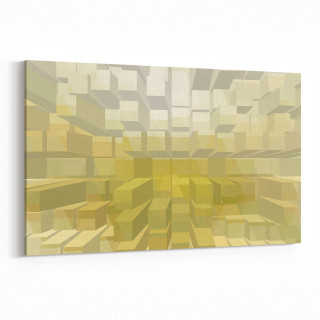10045Y Abstract 3 Boyut Görsel Yatay Kanvas Tablo