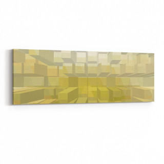 10045YI Abstract 3 Boyut Görsel Yatay İnce Kanvas Tablo