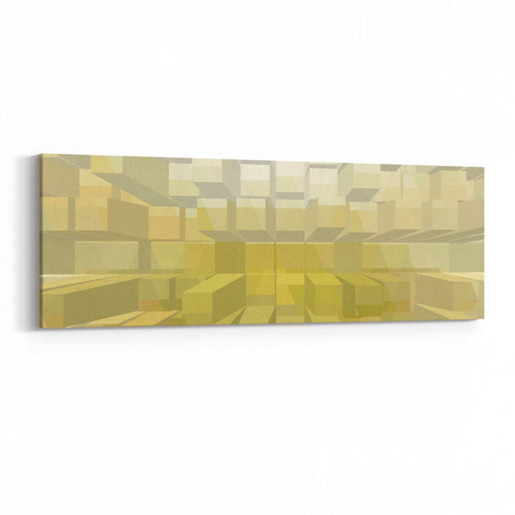 10045YI Abstract 3 Boyut Görsel Yatay İnce Kanvas Tablo