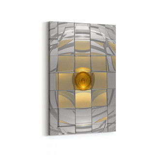 10047D Abstract 3 Boyut Görsel Dikey Kanvas Tablo