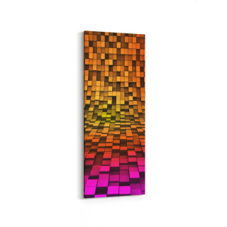 10048DI Abstract 3 Boyut Görsel Dikey İnce Kanvas Tablo