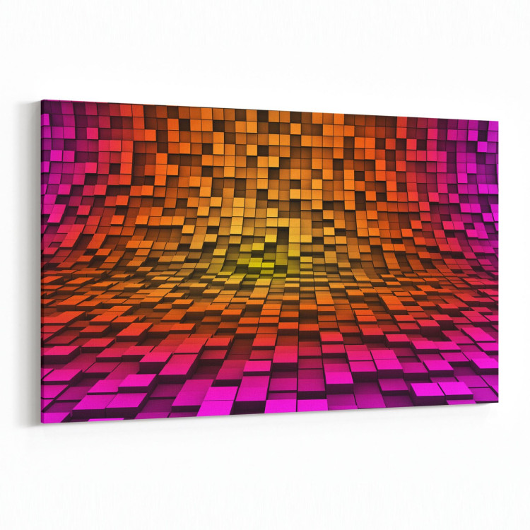 10048Y Abstract 3 Boyut Görsel Yatay Kanvas Tablo