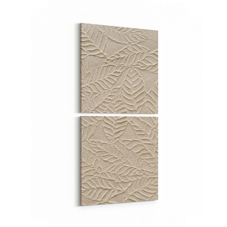 10049K2D Abstract 3 Boyut Görsel Kare 2'li Dikey Kanvas Tablo