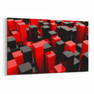 10050Y Abstract 3 Boyut Görsel Yatay Kanvas Tablo