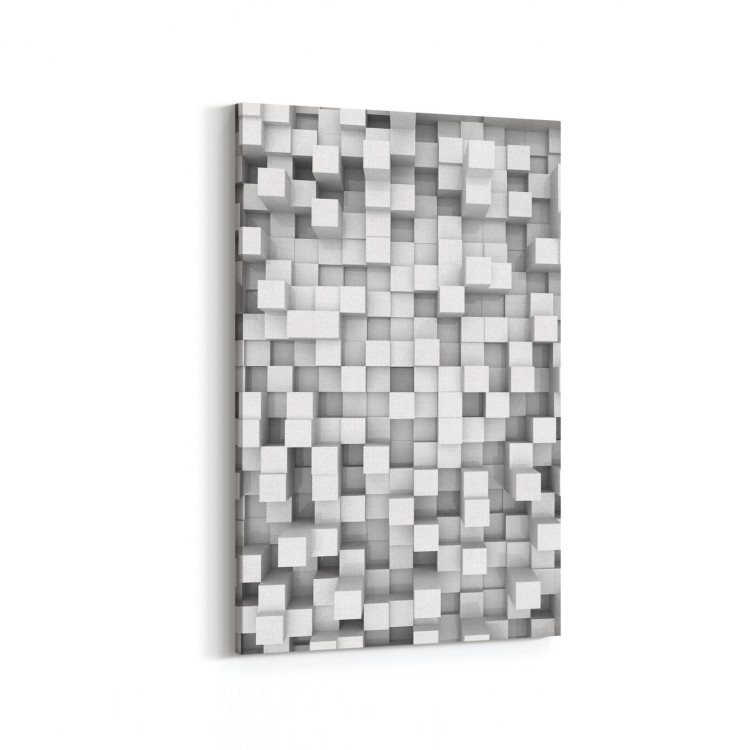 10052D Abstract 3 Boyut Görsel Dikey Kanvas Tablo