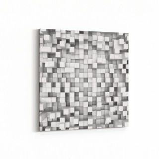 10052K Abstract 3 Boyut Görsel Kare Kanvas Tablo