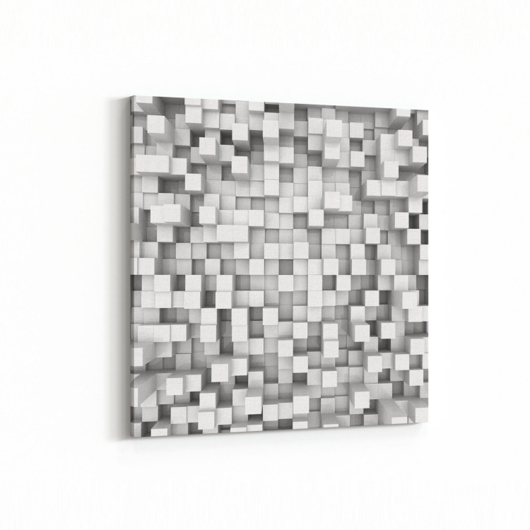 10052K Abstract 3 Boyut Görsel Kare Kanvas Tablo
