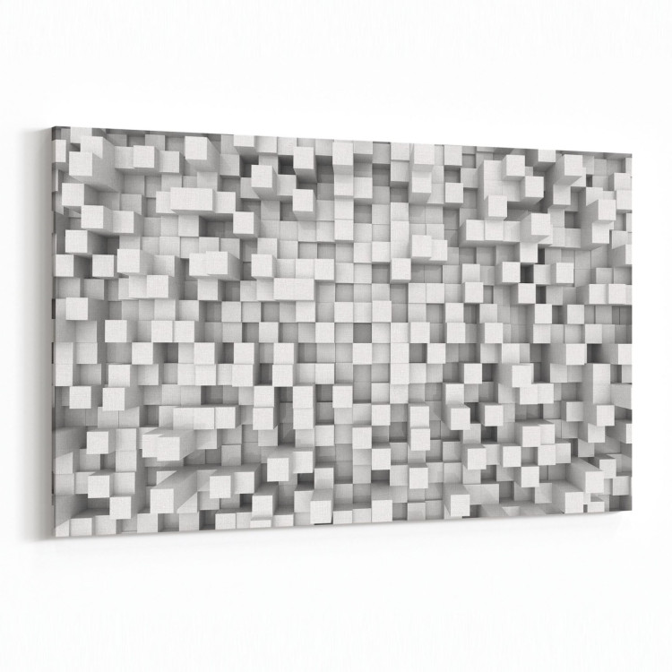 10052Y Abstract 3 Boyut Görsel Yatay Kanvas Tablo