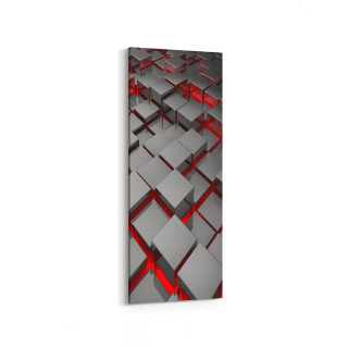 10053DI Abstract 3 Boyut Görsel Dikey İnce Kanvas Tablo
