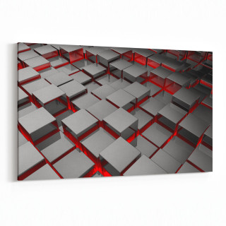 10053Y Abstract 3 Boyut Görsel Yatay Kanvas Tablo