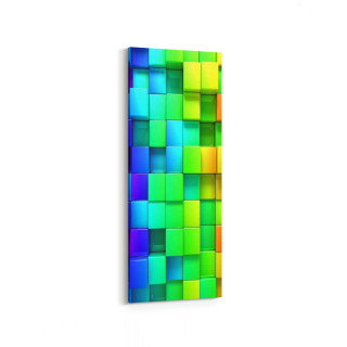 10057DI Abstract 3 Boyut Görsel Dikey İnce Kanvas Tablo