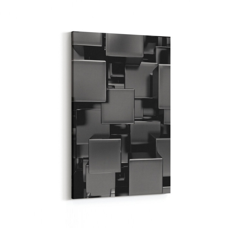 10058D Abstract 3 Boyut Görsel Dikey Kanvas Tablo