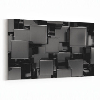 10058Y Abstract 3 Boyut Görsel Yatay Kanvas Tablo